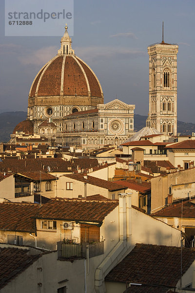 Dach Großstadt Kathedrale Florenz Italien