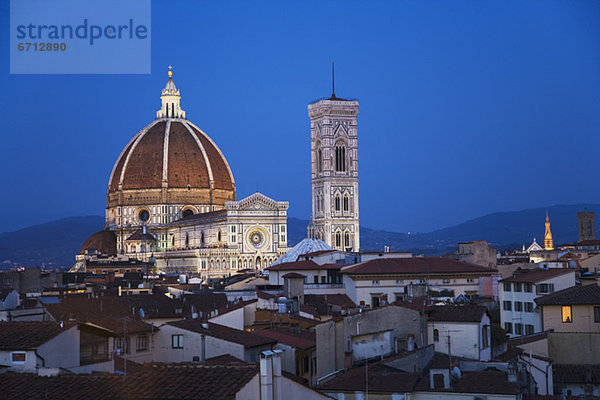 Dach Großstadt Kathedrale Florenz Italien