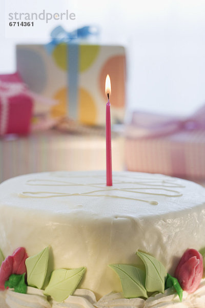 Geburtstag  Kuchen  Kerze