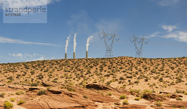 Kraftwerk entfernt Arizona Navajo Reservat