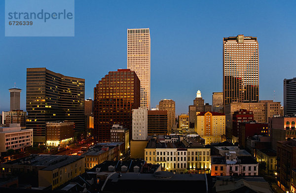 Skyline Skylines Nacht neu Orleans