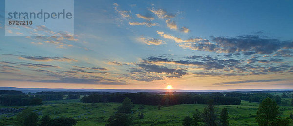 Sonnenuntergang  über  Gettysburg  Militär