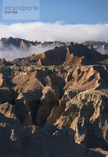 Vereinigte Staaten von Amerika  USA  Berg  Morgen  Nebel  Steppe  South Dakota