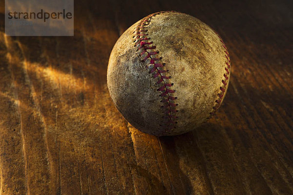 Antiquität Baseball Holzboden
