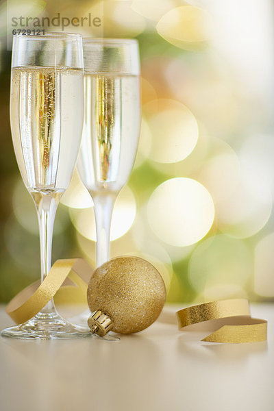 Weihnachten  Blumenzwiebel  Champagner