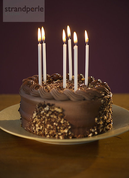 Geburtstag  Kuchen  Schokolade  schießen  Studioaufnahme