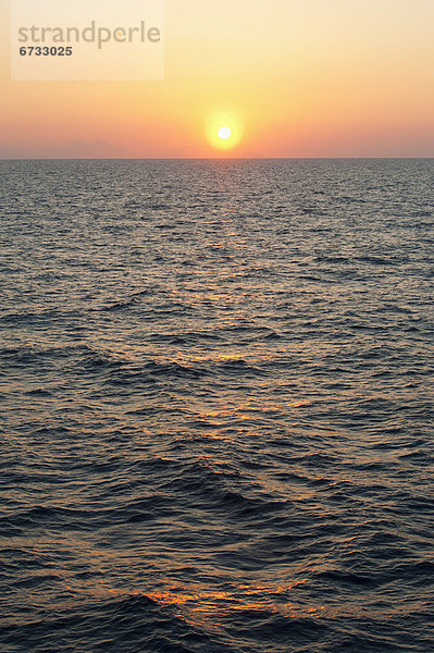 Sonnenuntergang Horizont Ägäisches Meer Ägäis