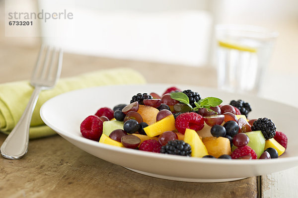 Frische  Frucht  Salat  Tisch