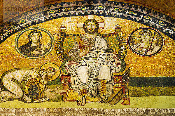 Truthuhn  kniend  Jesus Christus  Istanbul  Löwe - Sternzeichen  Mosaik  Moschee  Türkei