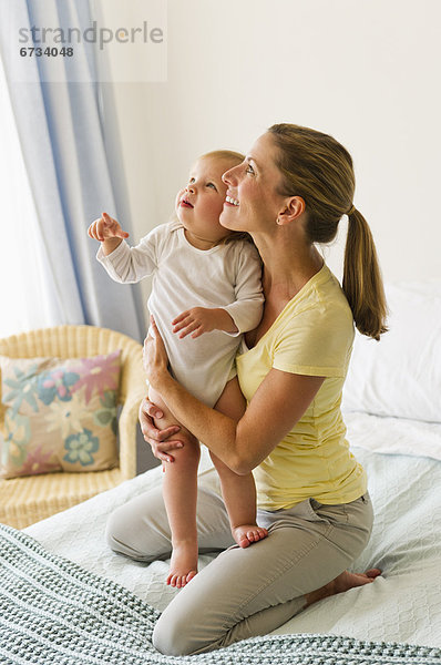 Bett Tochter 2-3 Jahre 2 bis 3 Jahre Mutter - Mensch