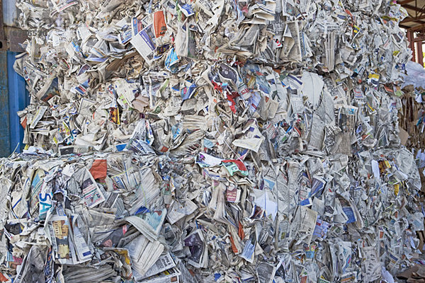 Papier Bündel Recycling Recyclinganlage Abfallverwertungsanlage