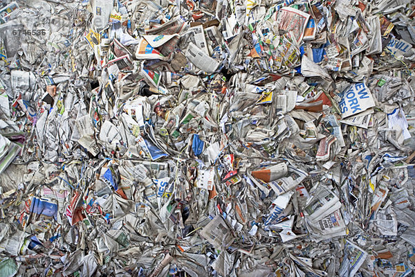 Papier Bündel Recycling Recyclinganlage Abfallverwertungsanlage