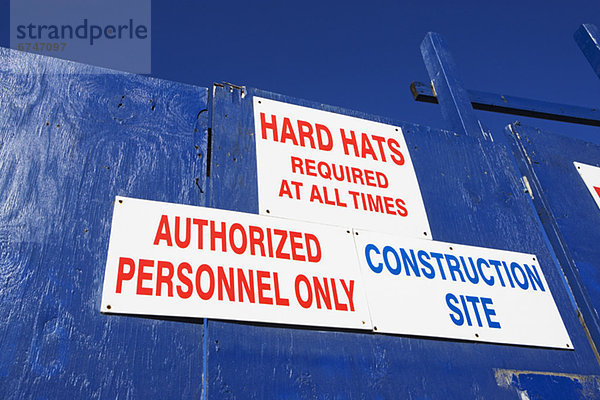 Construction signs