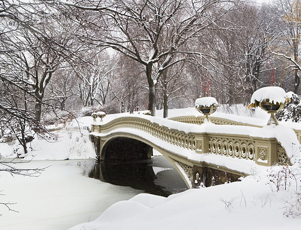 bedecken  Brücke  Schnee