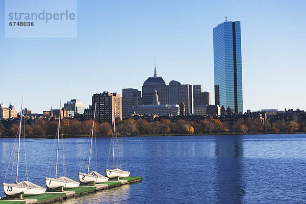 USA  Massachusetts  Boston skyline