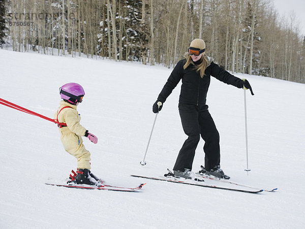 Skisport  Mutter - Mensch