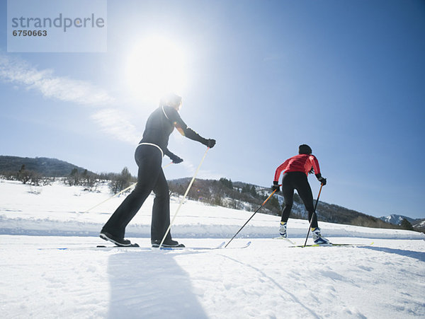 überqueren  Skisport  Kreuz