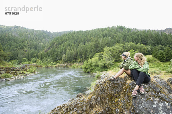 Fröhlichkeit  Fluss  wandern  Ansicht