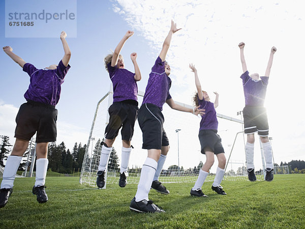 Fest festlich Junge - Person Feld Fußballmannschaft