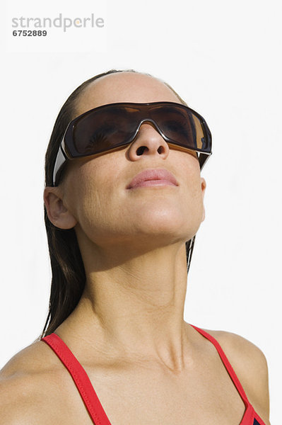Frau tragen Sonnenbrille