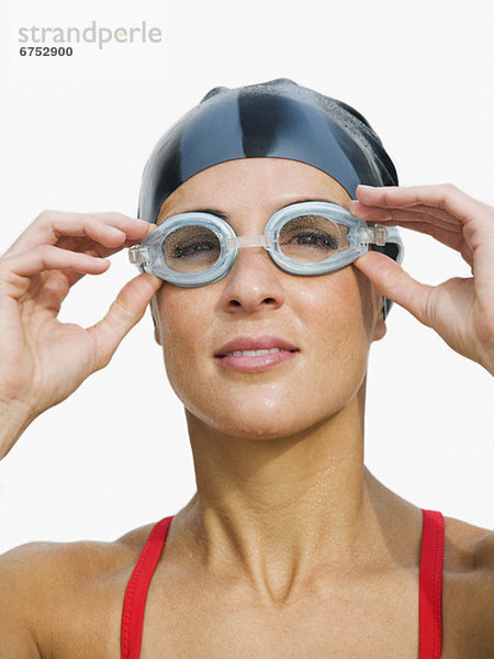 Frau Kleidung Schwimmbrille