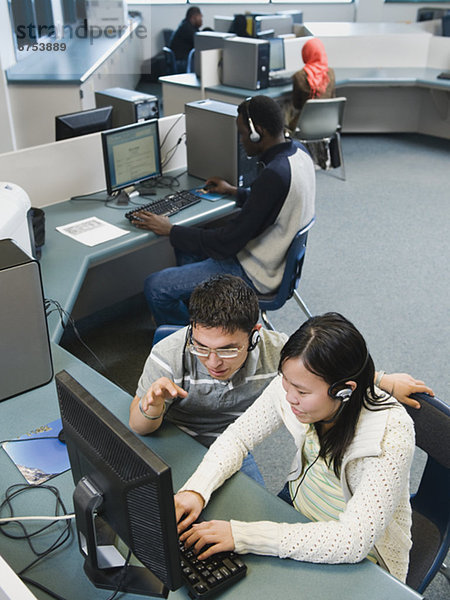 Einkaufszentrum  Computer  lernen  arbeiten  Student  Erwachsener