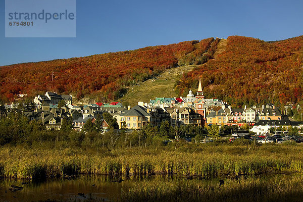 Mont Tremblant and Village  Mont Tremblant Quebec.