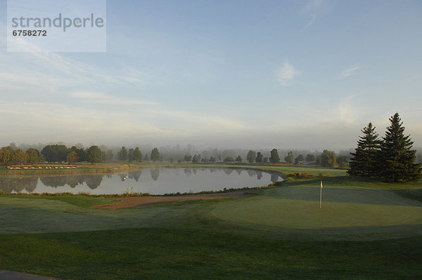 Morgen  früh  Golfsport  Golf  Kurs  Ontario