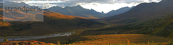Panorama  Herbst  Grabstein  Klondike Valley  Aussichtspunkt  Yukon