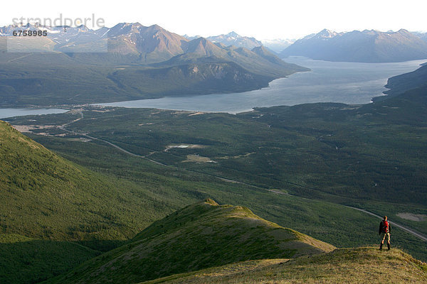 Berg  See  Ignoranz  wandern  Karibu  Carcross  Yukon  Yukon