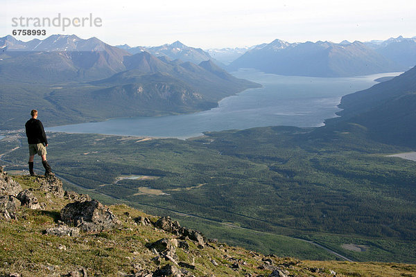 Berg  See  Ignoranz  wandern  Karibu  Carcross  Yukon  Yukon