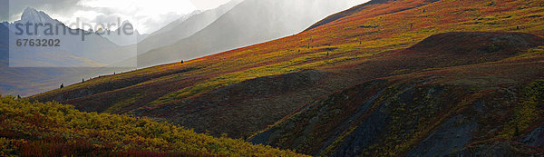 Panorama  Tal  Herbst  Ansicht  Yukon