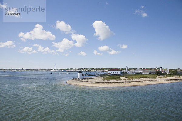 Fischereihafen  Fischerhafen  Leuchtturm  zeigen  Nantucket