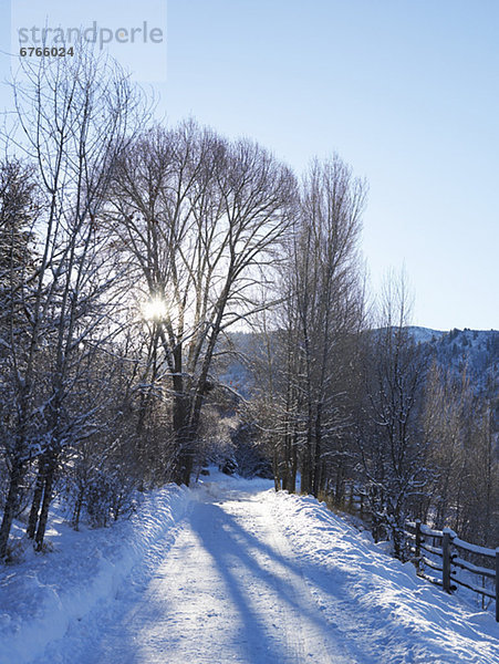 Schnee Fernverkehrsstraße