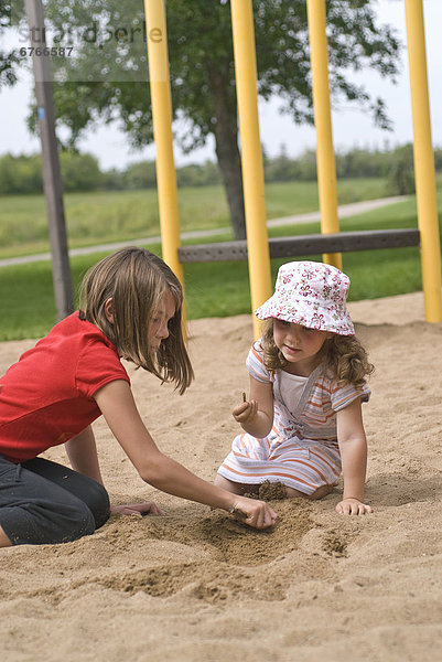 Sand  Mädchen  Saskatchewan  spielen