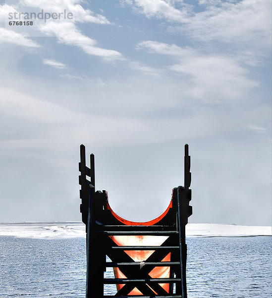 Wasserrutsche  See  frontal  gefroren  Quebec