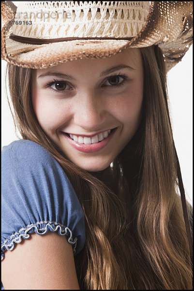 Lächelnd cowgirl