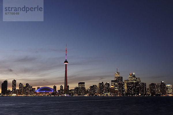 Skyline  Skylines  Insel  Abenddämmerung  Ontario  Toronto