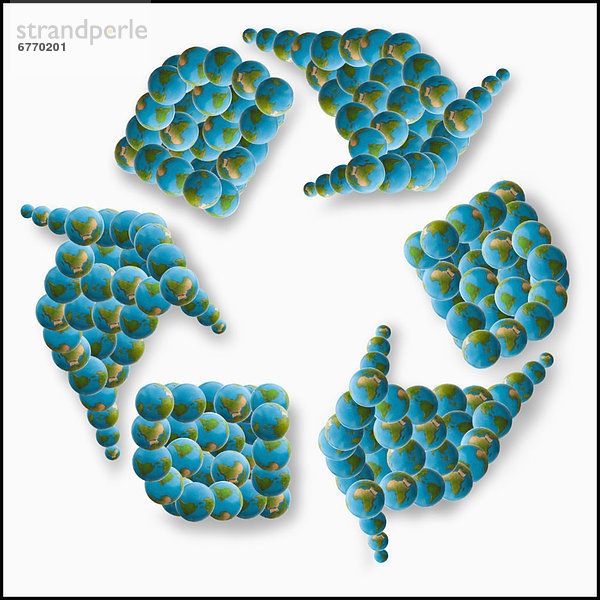 Symbol  Recycling  Produktion  schießen  Studioaufnahme  Globus