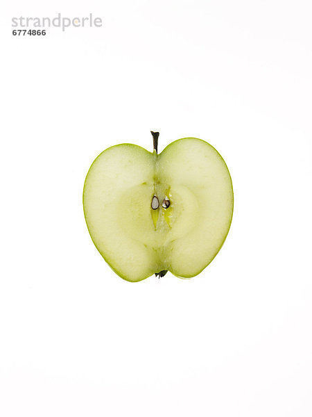 Scheibe  weiß  Hintergrund  Apfel