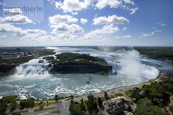 Niagara River and Niagara Falls  U.S and Canadian sides