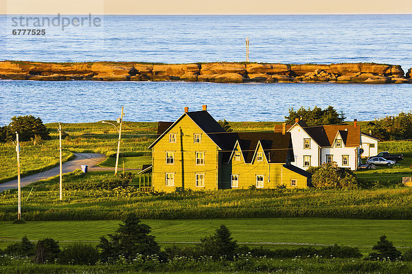 Sonnenuntergang Teller Heiligtum Insel Gaspésie Pierre Quebec