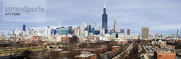 USA  Illinois  Chicago skyline