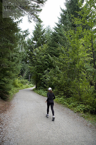 Frau  folgen  rennen  See  Desorientiert  British Columbia