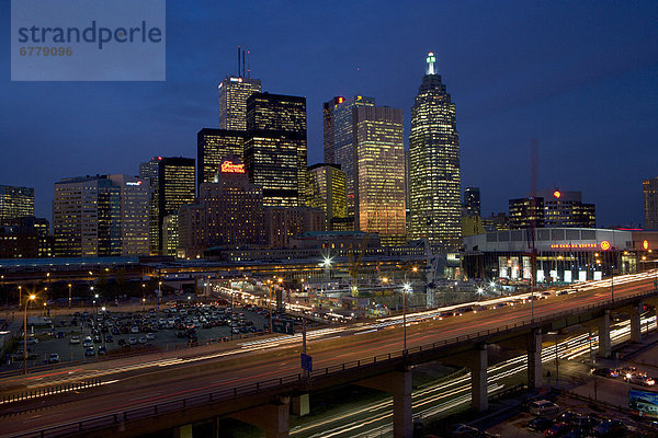 Skyline  Skylines  Nacht  Großstadt  Himmel  Kanada  Ontario  Toronto