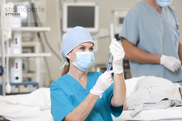 Patientin  Vorbereitung  Chirurg  Chirurgie