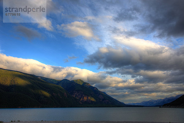 Sunrise over Muncho Lake  Northern British Columbia