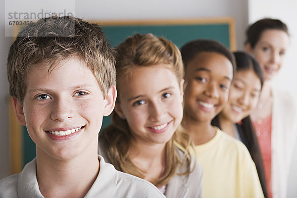 Zusammenhalt Pose Schüler