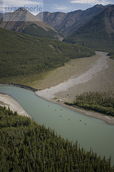 Fluss  Ansicht  Luftbild  Fernsehantenne  Northwest Territories