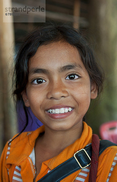 Portrait  jung  Mädchen  Kambodscha  Siem Reap  Südostasien